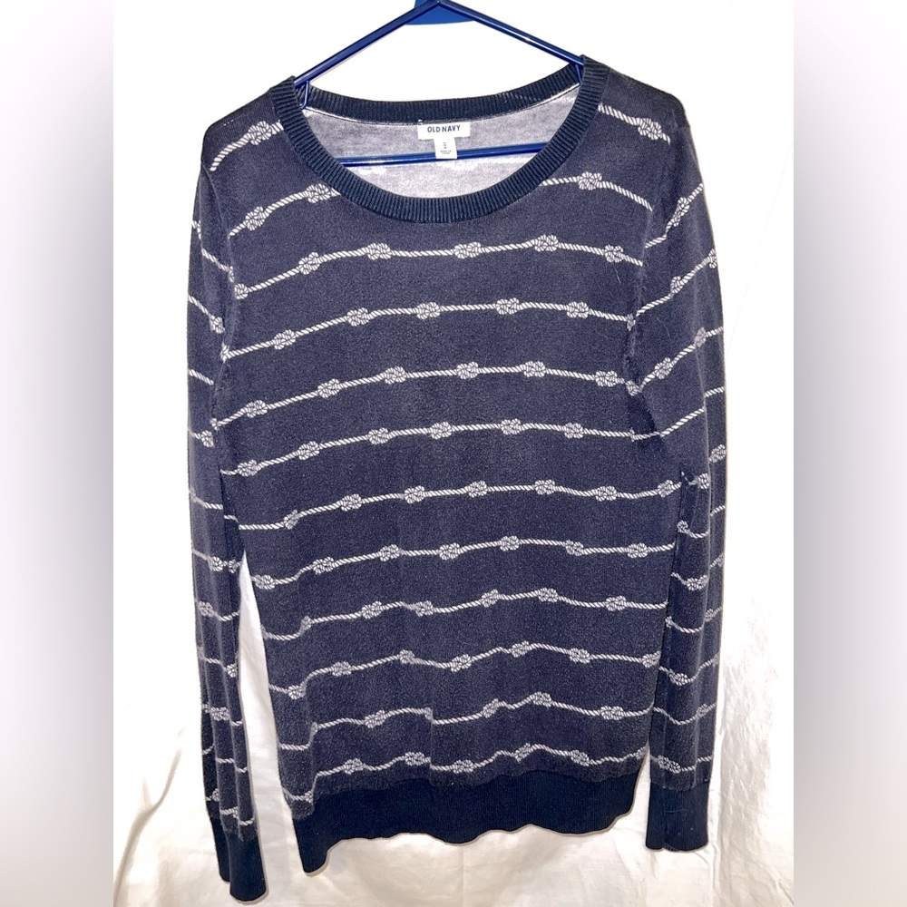 OLD NAVY. Size Medium nautical sweater. Navy Blue.